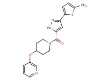 3-[(1-{[3-(5-methyl-2-thienyl)-1H-pyrazol-5-yl]carbonyl}-4-piperidinyl)oxy]pyridine