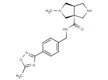 (3aR*,6aR*)-2-methyl-N-[4-(5-methyl-1,2,4-oxadiazol-3-yl)benzyl]hexahydropyrrolo[3,4-c]pyrrole-3a(1H)-carboxamide