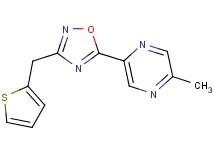 2-methyl-5-[3-(2-thienylmethyl)-1,2,4-oxadiazol-5-yl]pyrazine