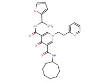 N-cyclooctyl-N'-[1-(2-furyl)ethyl]-4-oxo-1-[2-(2-pyridinyl)ethyl]-1,4-dihydro-3,5-pyridinedicarboxamide