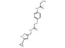 N-[4-(2-{[(5-cyclopropyl-1H-pyrazol-3-yl)methyl]amino}-2-oxoethoxy)phenyl]propanamide