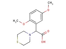 (2,5-dimethoxyphenyl)(thiomorpholin-4-yl)acetic acid