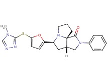 (3aS*,5S*,9aS*)-5-{5-[(4-methyl-4H-1,2,4-triazol-3-yl)thio]-2-furyl}-2-phenylhexahydro-7H-pyrrolo[3,4-g]pyrrolizin-1(2H)-one