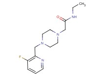 N-ethyl-2-{4-[(3-fluoro-2-pyridinyl)methyl]-1-piperazinyl}acetamide