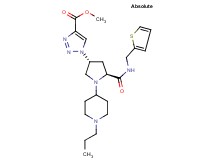 methyl 1-((3R,5S)-1-(1-propyl-4-piperidinyl)-5-{[(2-thienylmethyl)amino]carbonyl}-3-pyrrolidinyl)-1H-1,2,3-triazole-4-carboxylate