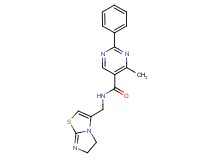 N-(5,6-dihydroimidazo[2,1-b][1,3]thiazol-3-ylmethyl)-4-methyl-2-phenylpyrimidine-5-carboxamide