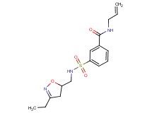 N-allyl-3-({[(3-ethyl-4,5-dihydroisoxazol-5-yl)methyl]amino}sulfonyl)benzamide