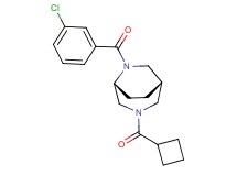 (1S*,5R*)-6-(3-chlorobenzoyl)-3-(cyclobutylcarbonyl)-3,6-diazabicyclo[3.2.2]nonane