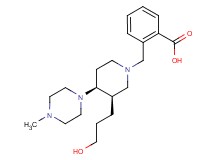 2-{[(3R*,4S*)-3-(3-hydroxypropyl)-4-(4-methylpiperazin-1-yl)piperidin-1-yl]methyl}benzoic acid
