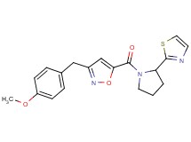 3-(4-methoxybenzyl)-5-{[2-(1,3-thiazol-2-yl)-1-pyrrolidinyl]carbonyl}isoxazole