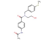 4-(acetylamino)-N-(2-hydroxyethyl)-N-[4-(methylthio)benzyl]benzamide