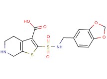 2-{[(1,3-benzodioxol-5-ylmethyl)amino]sulfonyl}-4,5,6,7-tetrahydrothieno[2,3-c]pyridine-3-carboxylic acid
