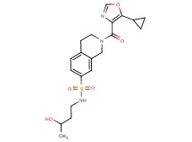 2-[(5-cyclopropyl-1,3-oxazol-4-yl)carbonyl]-N-(3-hydroxybutyl)-1,2,3,4-tetrahydroisoquinoline-7-sulfonamide