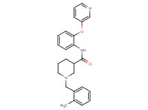 1-(2-methylbenzyl)-N-[2-(3-pyridinyloxy)phenyl]-3-piperidinecarboxamide