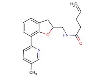 N-{[7-(5-methyl-2-pyridinyl)-2,3-dihydro-1-benzofuran-2-yl]methyl}-4-pentenamide