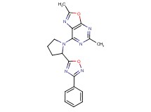 2,5-dimethyl-7-[2-(3-phenyl-1,2,4-oxadiazol-5-yl)pyrrolidin-1-yl][1,3]oxazolo[5,4-d]pyrimidine