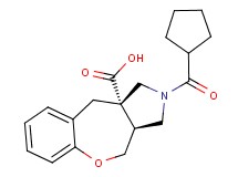 (3aS*,10aS*)-2-(cyclopentylcarbonyl)-2,3,3a,4-tetrahydro-1H-[1]benzoxepino[3,4-c]pyrrole-10a(10H)-carboxylic acid