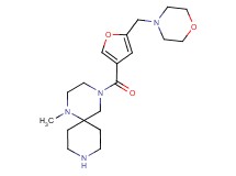 1-methyl-4-[5-(4-morpholinylmethyl)-3-furoyl]-1,4,9-triazaspiro[5.5]undecane dihydrochloride