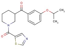 (3-isopropoxyphenyl)[1-(1,3-thiazol-5-ylcarbonyl)-3-piperidinyl]methanone