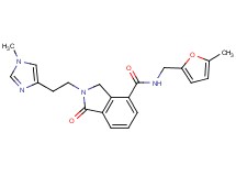 N-[(5-methyl-2-furyl)methyl]-2-[2-(1-methyl-1H-imidazol-4-yl)ethyl]-1-oxoisoindoline-4-carboxamide