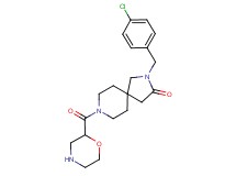 2-(4-chlorobenzyl)-8-(2-morpholinylcarbonyl)-2,8-diazaspiro[4.5]decan-3-one
