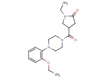 4-{[4-(2-ethoxyphenyl)-1-piperazinyl]carbonyl}-1-ethyl-2-pyrrolidinone