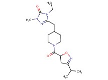 4-ethyl-5-({1-[(3-isopropyl-4,5-dihydroisoxazol-5-yl)carbonyl]piperidin-4-yl}methyl)-2-methyl-2,4-dihydro-3H-1,2,4-triazol-3-one