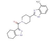 3-{[4-(4-methyl-1H-benzimidazol-2-yl)-1-piperidinyl]carbonyl}-4,5,6,7-tetrahydro-1H-indazole