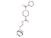 N-{2-[(1S*,2S*,4S*)-bicyclo[2.2.1]hept-5-en-2-yl]ethyl}-1-(cyclopentylcarbonyl)-4-piperidinecarboxamide