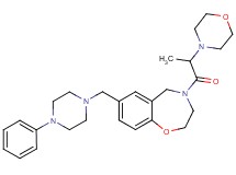 4-[2-(4-morpholinyl)propanoyl]-7-[(4-phenyl-1-piperazinyl)methyl]-2,3,4,5-tetrahydro-1,4-benzoxazepine