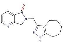 6-(1,4,5,6,7,8-hexahydrocyclohepta[c]pyrazol-3-ylmethyl)-6,7-dihydro-5H-pyrrolo[3,4-b]pyridin-5-one