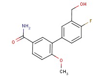 4'-fluoro-3'-(hydroxymethyl)-6-methoxybiphenyl-3-carboxamide