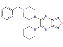 5-(1-piperidinyl)-6-[4-(2-pyridinylmethyl)-1-piperazinyl][1,2,5]oxadiazolo[3,4-b]pyrazine