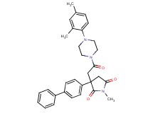 3-(4-biphenylyl)-3-{2-[4-(2,4-dimethylphenyl)-1-piperazinyl]-2-oxoethyl}-1-methyl-2,5-pyrrolidinedione