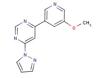 4-(5-methoxypyridin-3-yl)-6-(1H-pyrazol-1-yl)pyrimidine