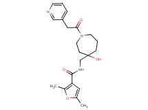 N-{[4-hydroxy-1-(3-pyridinylacetyl)-4-azepanyl]methyl}-2,5-dimethyl-3-furamide