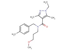 1-ethyl-N-(3-methoxypropyl)-3,5-dimethyl-N-(4-methylbenzyl)-1H-pyrazole-4-carboxamide