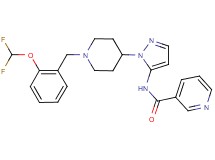 N-(1-{1-[2-(difluoromethoxy)benzyl]-4-piperidinyl}-1H-pyrazol-5-yl)nicotinamide