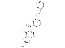 2-methyl-6-{[3-(3-pyridinylmethoxy)-1-piperidinyl]carbonyl}[1,2,4]triazolo[1,5-a]pyrimidin-7(4H)-one