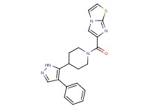 6-{[4-(4-phenyl-1H-pyrazol-5-yl)piperidin-1-yl]carbonyl}imidazo[2,1-b][1,3]thiazole