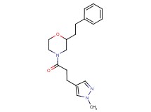 4-[3-(1-methyl-1H-pyrazol-4-yl)propanoyl]-2-(2-phenylethyl)morpholine