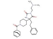 5-{1-[(1R*,2R*,4R*)-bicyclo[2.2.1]hept-5-en-2-ylcarbonyl]-4-piperidinyl}-3-[2-(dimethylamino)ethyl]-5-(2-phenylethyl)-2,4-imidazolidinedione