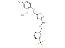 5-[(2-methoxy-4-methylphenoxy)methyl]-N-[3-(trifluoromethyl)benzyl]-3-isoxazolecarboxamide