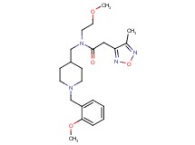N-{[1-(2-methoxybenzyl)-4-piperidinyl]methyl}-N-(2-methoxyethyl)-2-(4-methyl-1,2,5-oxadiazol-3-yl)acetamide