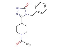 5-(1-acetyl-4-piperidinyl)-4-benzyl-2,4-dihydro-3H-1,2,4-triazol-3-one