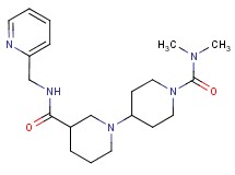 N~1~',N~1~'-dimethyl-N~3~-(pyridin-2-ylmethyl)-1,4'-bipiperidine-1',3-dicarboxamide