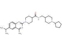 N-[(1-cyclopentyl-4-piperidinyl)methyl]-1-(6-isopropyl-4-methyl-2-quinazolinyl)-4-piperidinecarboxamide
