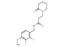 N-(2,3-difluoro-4-methoxybenzyl)-3-(2-oxopiperidin-1-yl)propanamide