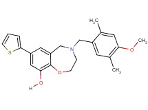 4-(4-methoxy-2,5-dimethylbenzyl)-7-(2-thienyl)-2,3,4,5-tetrahydro-1,4-benzoxazepin-9-ol