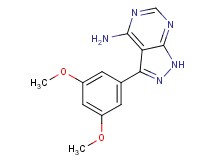 3-(3,5-dimethoxyphenyl)-1H-pyrazolo[3,4-d]pyrimidin-4-amine